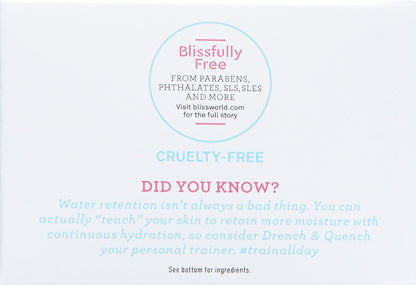 bliss Drench and Quench Cream-To-Water Daily Moisturizer and Hydrating Skin Cream for Balancing and Brightening, Vegan Formula, 1.7 Ounce Y Pay More