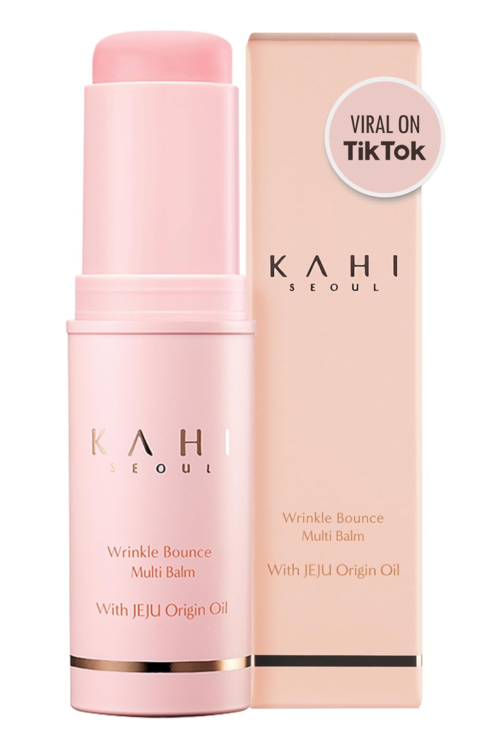 KAHI Wrinkle Bounce Multi Balm Facial Moisturizer | All-in-One Hydrating Lip Balm Eye Cream Neck Cream Make Up Base & Face Mist Moisture Balm Stick | Daily Face Moisturizer Stick (0.32 fl oz) Y Pay More