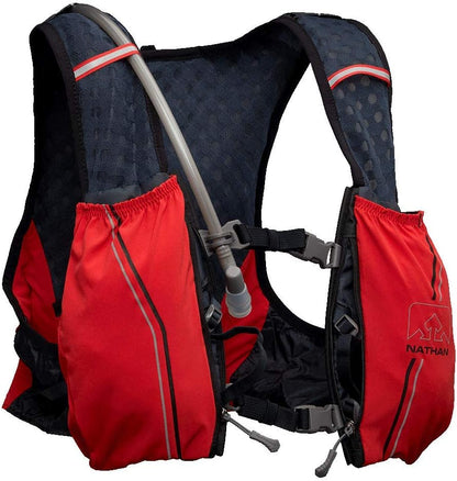 Nathan Hydration Vest Pack for Men/Women 4L. Runner’s Vest with 1.5L Swift/Swiftra Bladder Included. Adaptive Fit Backpack OSFM. Storage Pockets/Pouches. No Bounce, Chafe-Free. Y Pay More