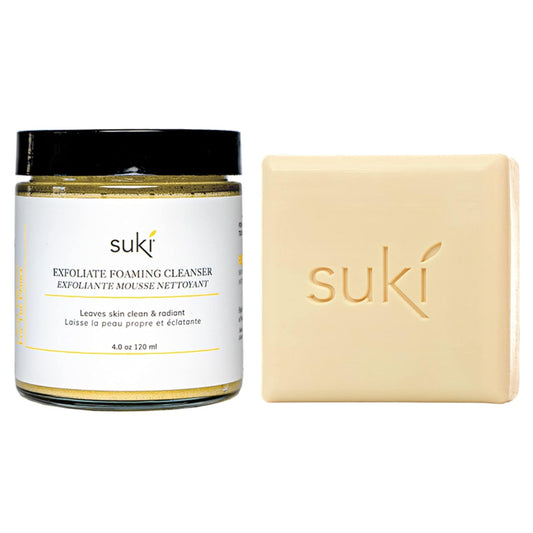 Suki Skincare Exfoliating Foaming Cleanser and Sensitive Cleansing Bar, 4 Oz Y Pay More