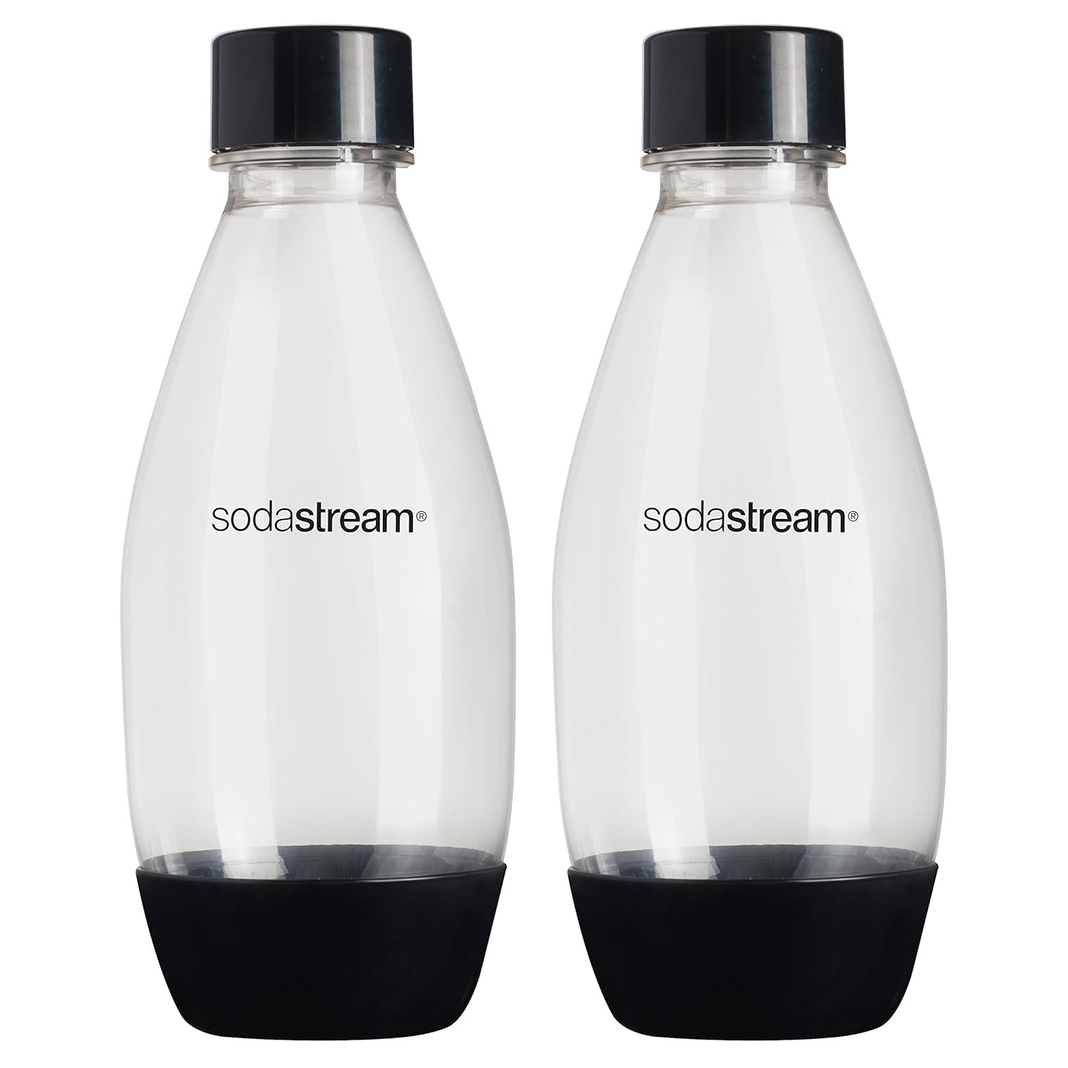 sodastream 0.5L Twin Pack Dishwasher Safe Slim Bottle (Black) Y Pay More