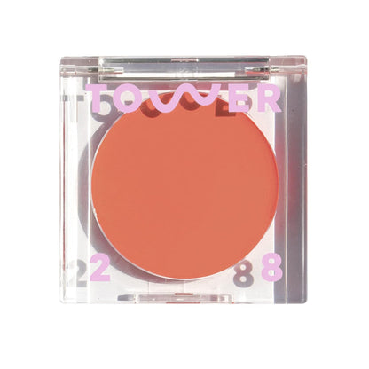 Tower 28 Beauty BeachPlease Cream Blush for Cheeks and Lips - Multi-Purpose Lip and Cheek Tint in Sun-Kissed Peach Blush - for Sensitive Skin – Color RUSH HOUR, Luminous Finish Y Pay More