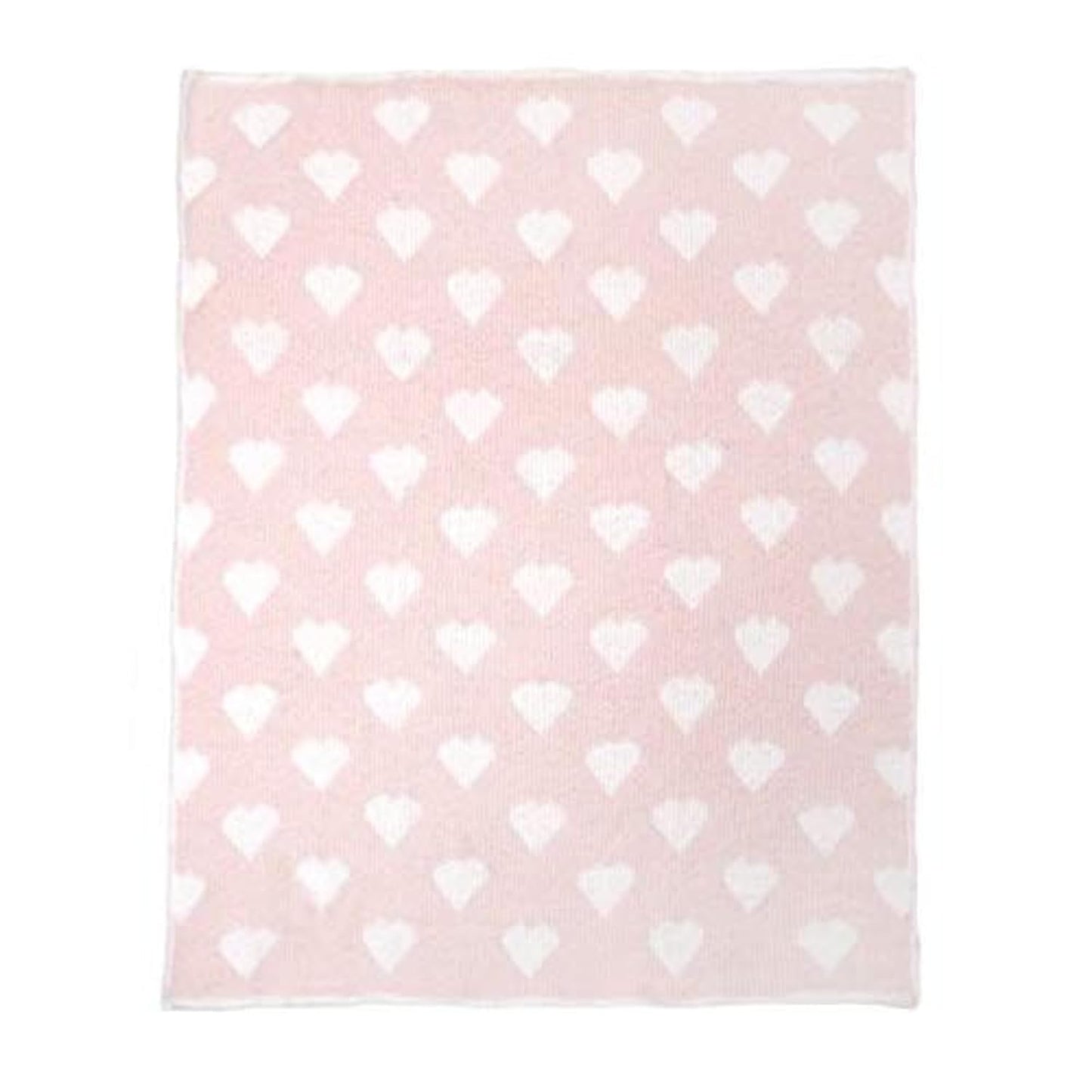 Tadpoles Ultra Soft Reversible Chenille Baby Blanket - Hearts Pink | 30" x 40" | Made of 100% Microfiber Polyester | Soft, Gentle & Hypoallergenic | Ideal as a Swaddle, Receiving Blanket & More Y Pay More