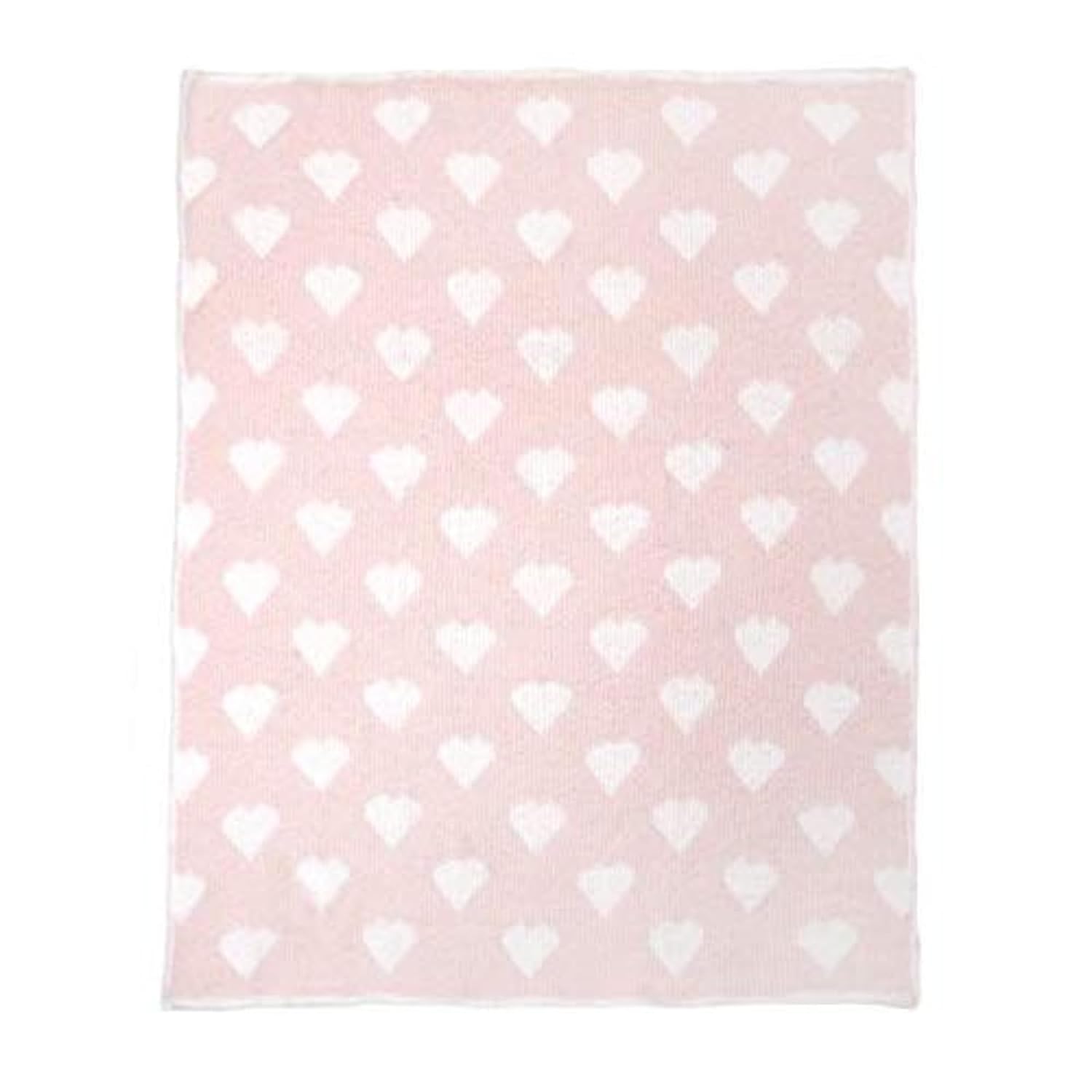 Tadpoles Ultra Soft Reversible Chenille Baby Blanket - Hearts Pink | 30" x 40" | Made of 100% Microfiber Polyester | Soft, Gentle & Hypoallergenic | Ideal as a Swaddle, Receiving Blanket & More Y Pay More