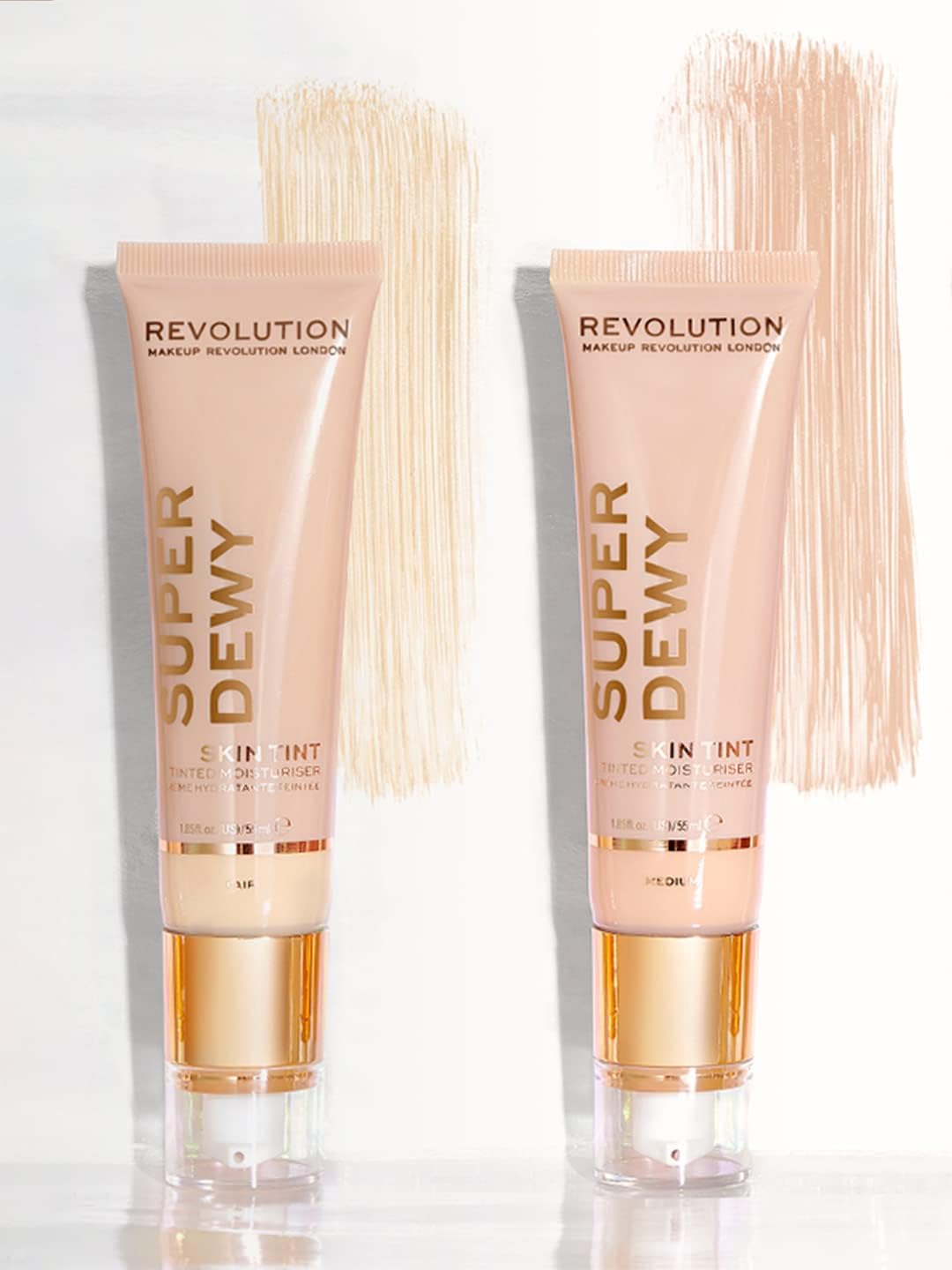 Makeup Revolution, Superdewy Tinted Moisturiser, Light Coverage, Dewy Finish, Medium, 1.85 fl. Oz. Y Pay More