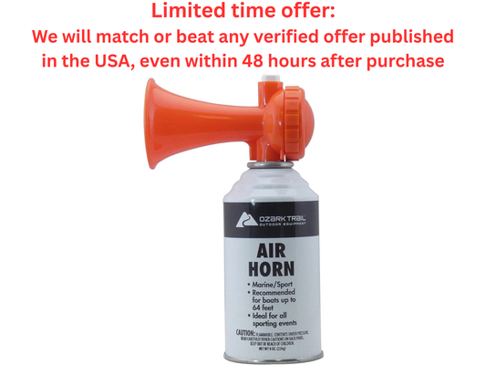 Ozark Trail Marine Eco Air Horn 8.0Oz, 120 dB 64ft | Best Clearance Sale OZARK TRAIL