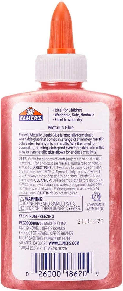 Elmer's Metallic School Glue, 5 Ounces, Pink Y Pay More