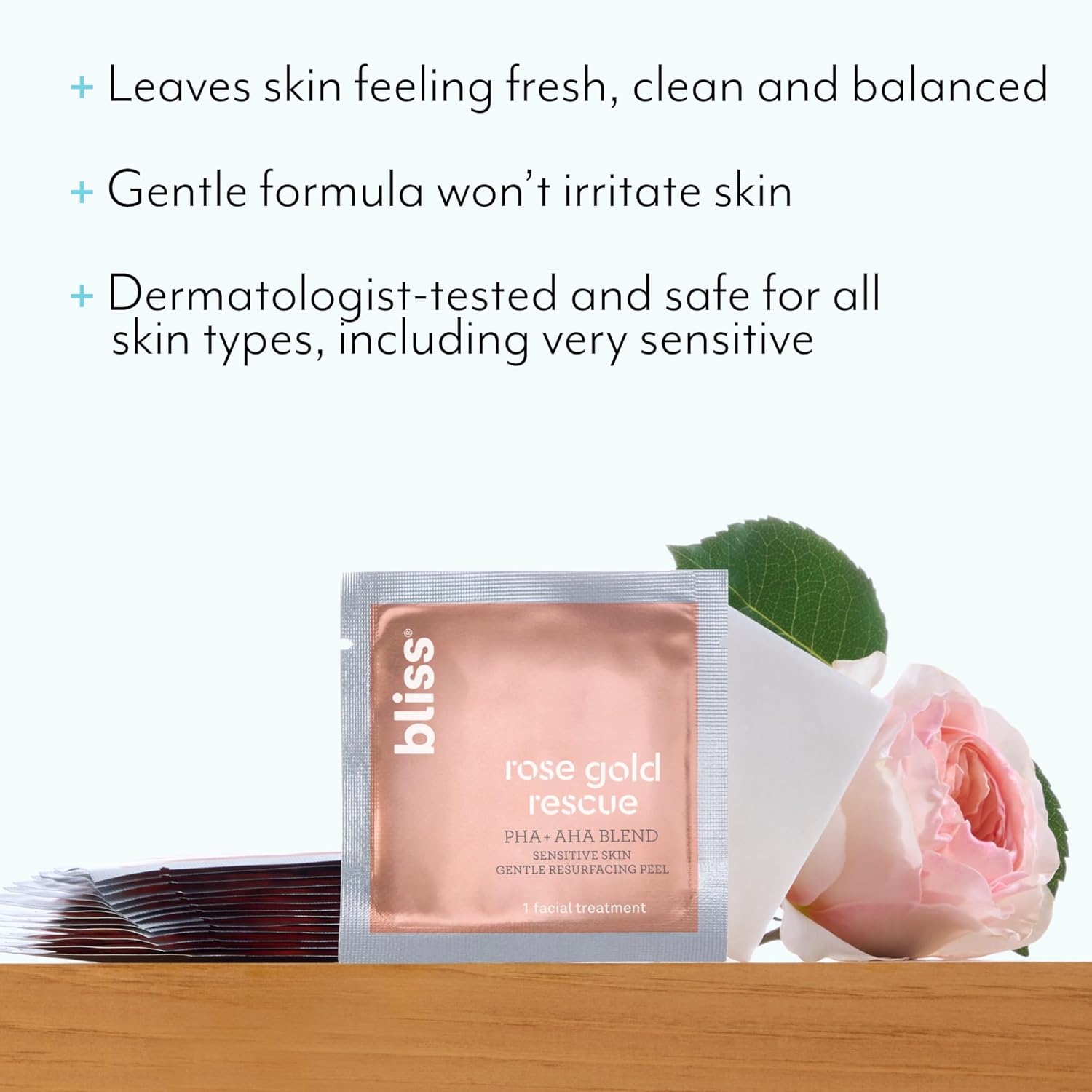 Bliss Rose Gold Rescue Daily Peel – Smooth Skin, Wrinkles, For Memorial Day Sale Bliss