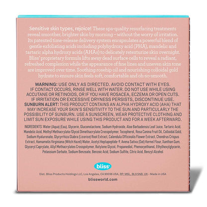 Bliss Rose Gold Rescue Daily Peel – Smooth Skin, Wrinkles, For Memorial Day Sale Bliss