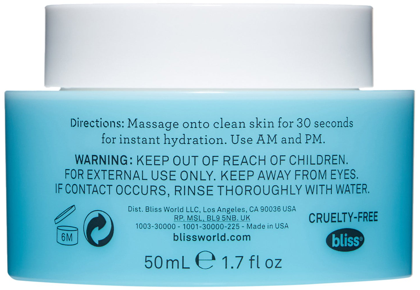 bliss Drench and Quench Cream-To-Water Daily Moisturizer and Hydrating Skin Cream for Balancing and Brightening, Vegan Formula, 1.7 Ounce Y Pay More