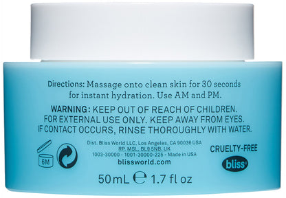 bliss Drench and Quench Cream-To-Water Daily Moisturizer and Hydrating Skin Cream for Balancing and Brightening, Vegan Formula, 1.7 Ounce Y Pay More