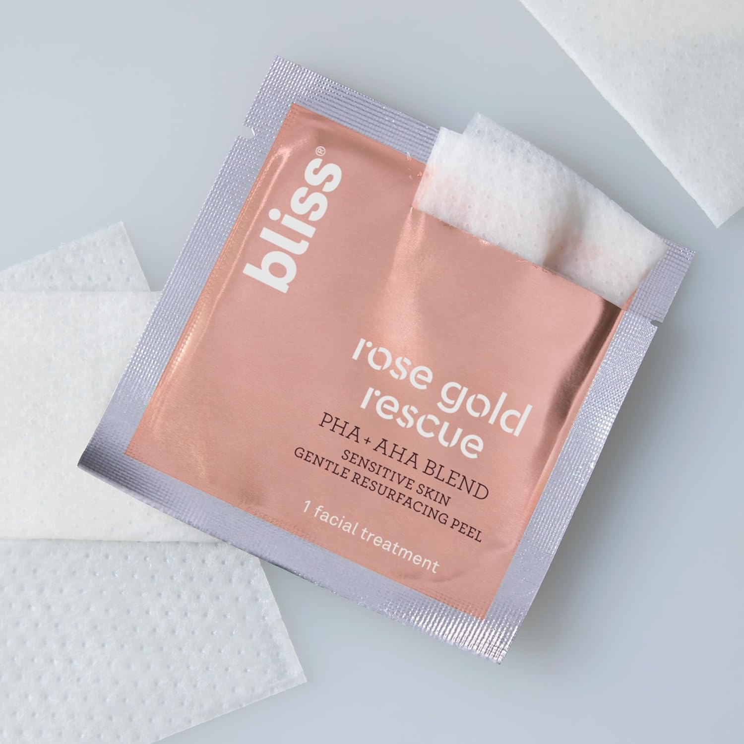 Bliss Rose Gold Rescue Daily Peel – Smooth Skin, Wrinkles, For Memorial Day Sale Bliss