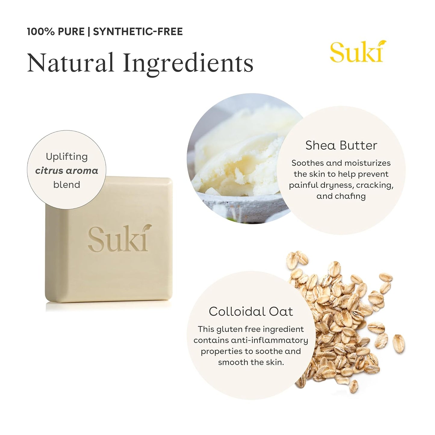 Suki Sensitive Skin Cleansing Bar - Face & Body Gentle Soap - 4 Oz (Copy) Suki