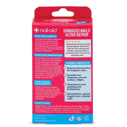 Nail-Aid - 5-in-1 Damaged Nails Multi-Repair for Fingernails or Toenails Y Pay More