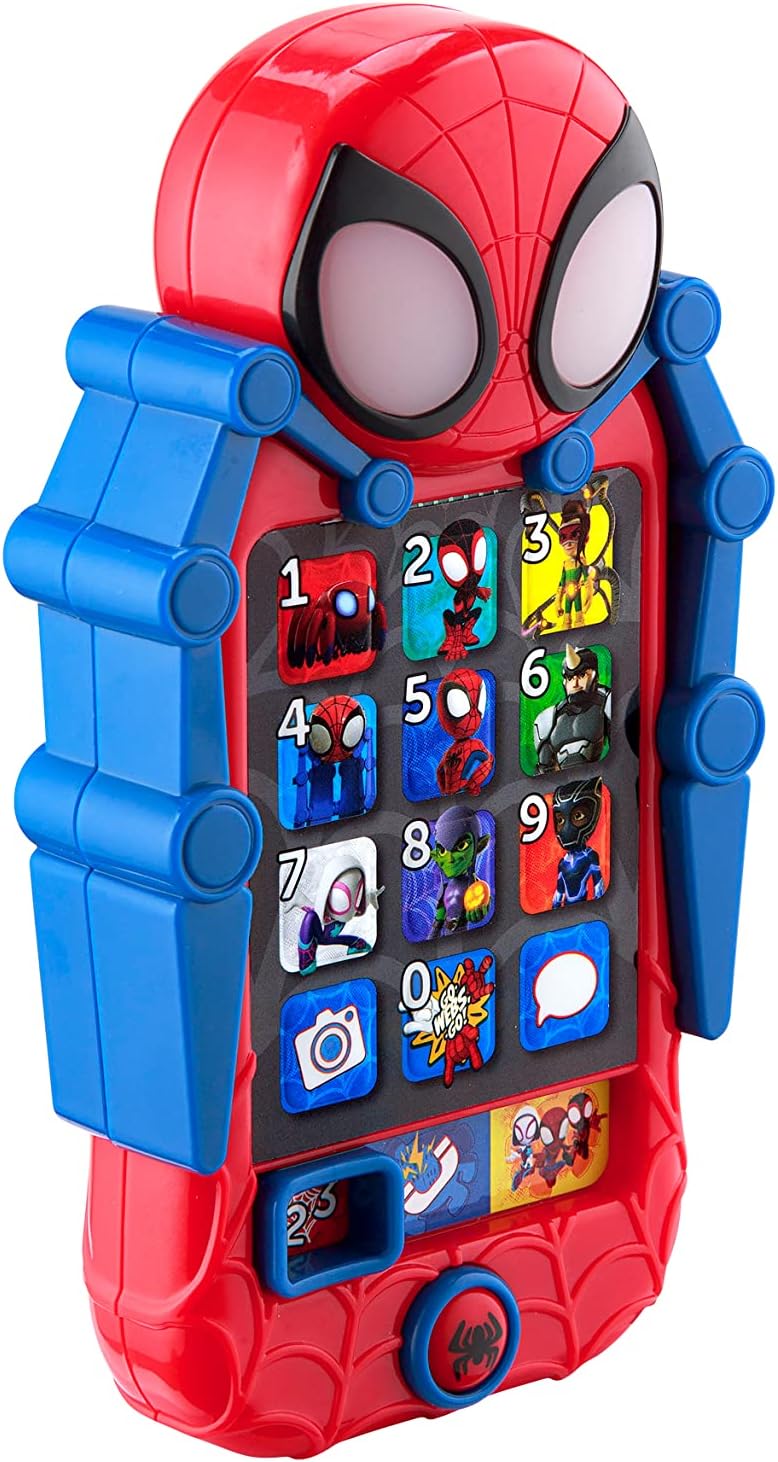 eKids Spidey and His Amazing Friends Toy Phone with Built-in Games and Sound Effects for Kids Aged 3 and Up Y Pay More