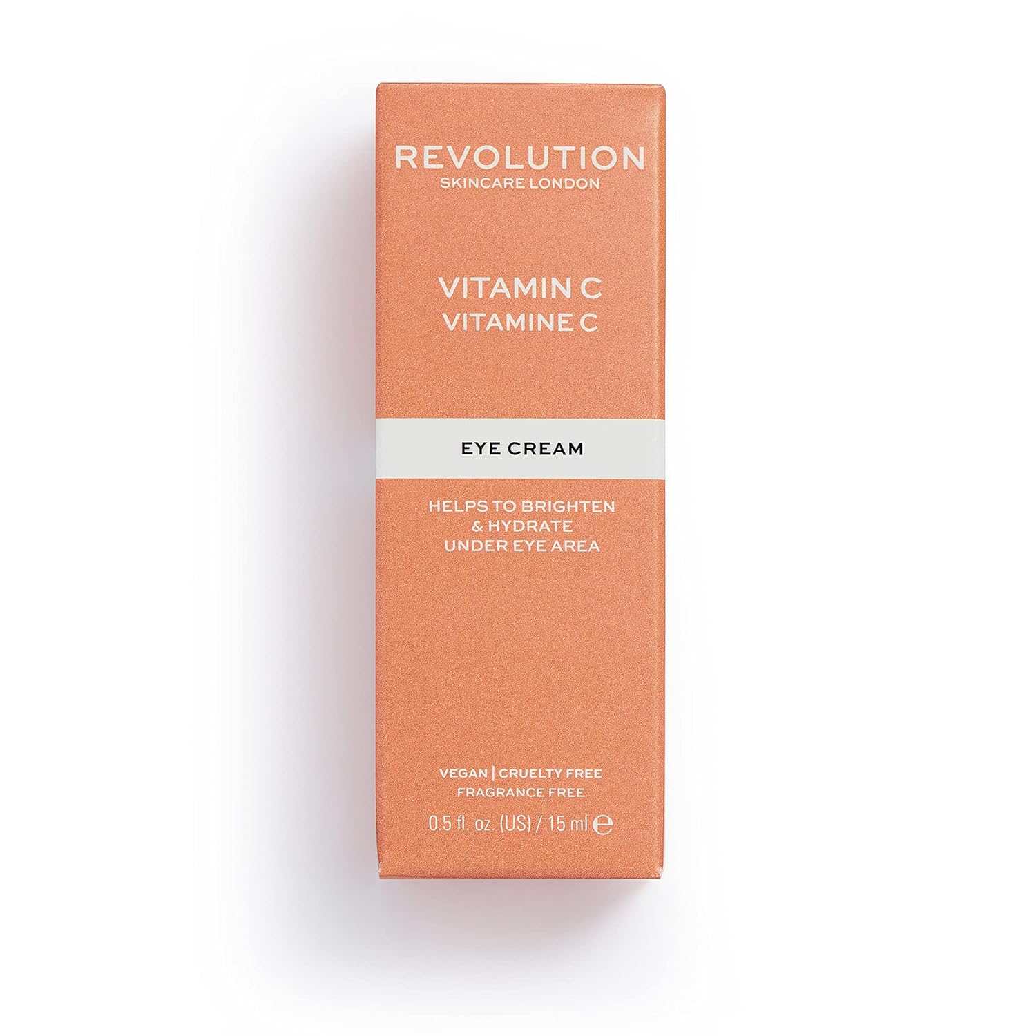 Revolution Skincare Vitamin C Brightening Eye Cream, Reduce Dark Circles, Illuminate & Hydrate The Under Eye,Vegan & Cruelty Free, 0.5fl.oz/15ml Y Pay More