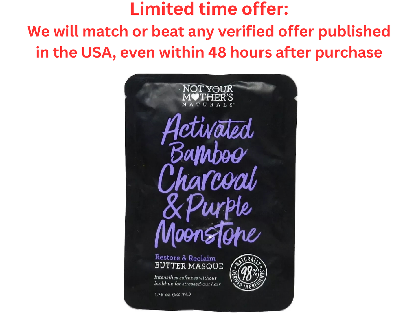 Not Your Mother's Bamboo Charcoal Hair Masque 1.75oz | Best Clearance Sale Not Your Mother's