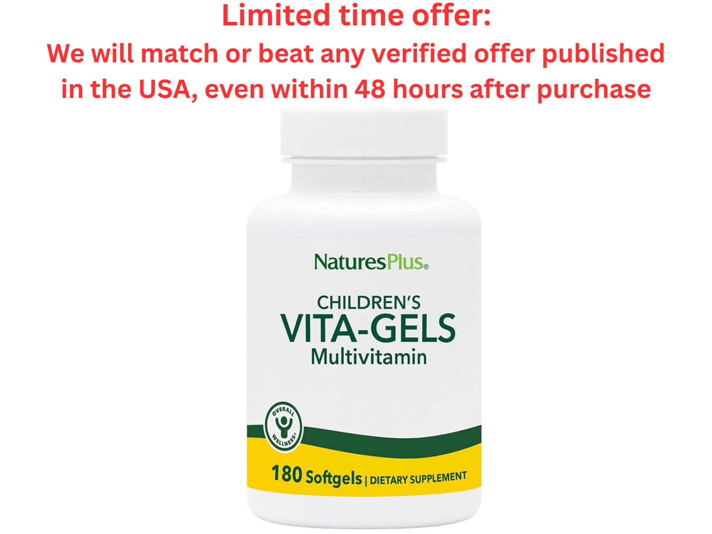 NaturesPlus Children's Vita-Gels, 180 Softgels Orange Best Clearance Sale Y Pay More