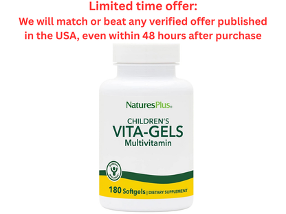 NaturesPlus Children's Vita-Gels, 180 Softgels Orange Best Clearance Sale Y Pay More