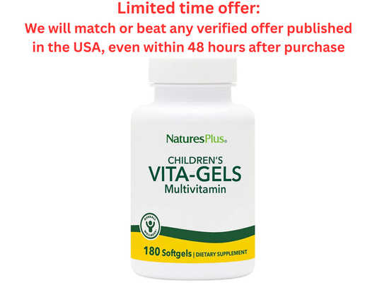 NaturesPlus Children's Vita-Gels, 180 Softgels Orange Best Clearance Sale Y Pay More