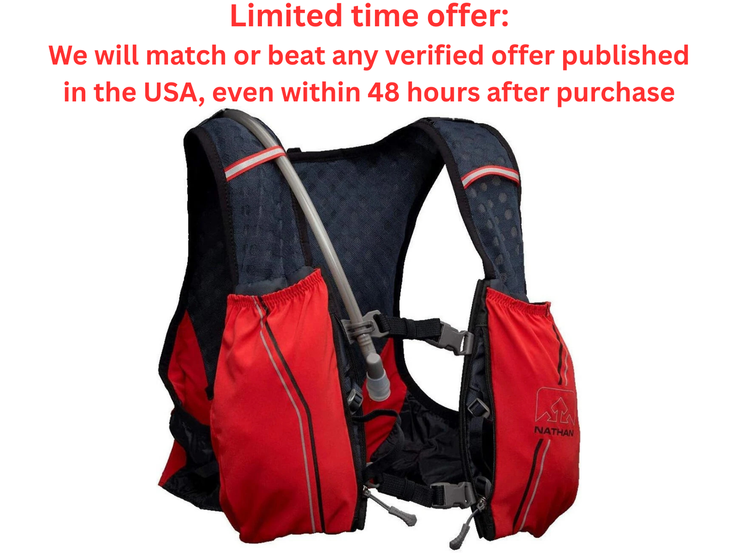 Nathan 4L Hydration Vest – 1.5L Bladder & Pouches | Best Clearance Sale Nathan
