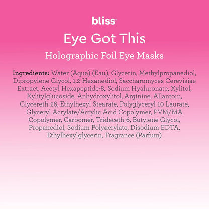 Bliss Eye Got This Holographic Foil Eye Mask Y Pay More