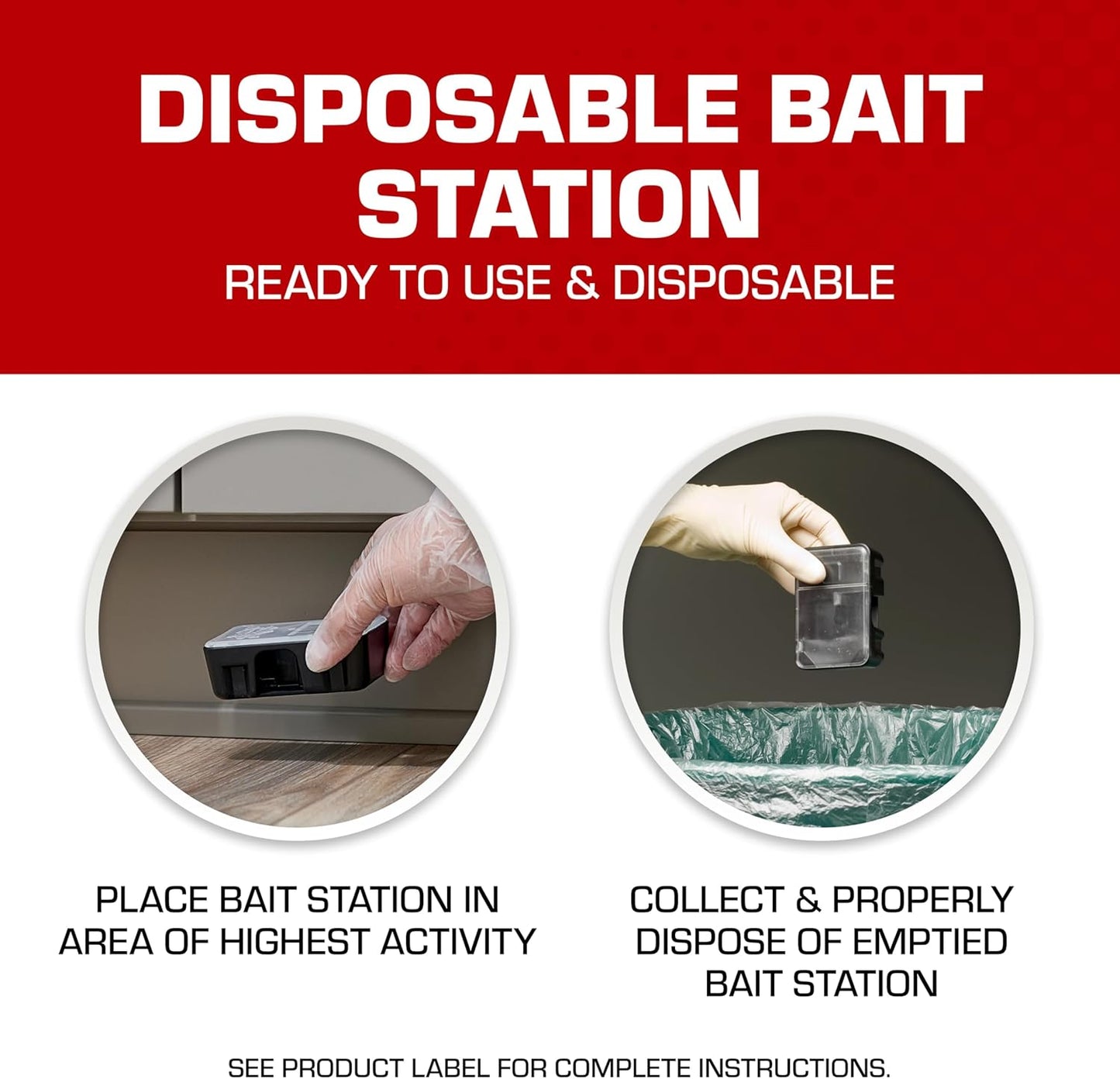 Tomcat Disposable Mouse Killer, Child-Resistant - 4 Stations - Independence Day Tomcat