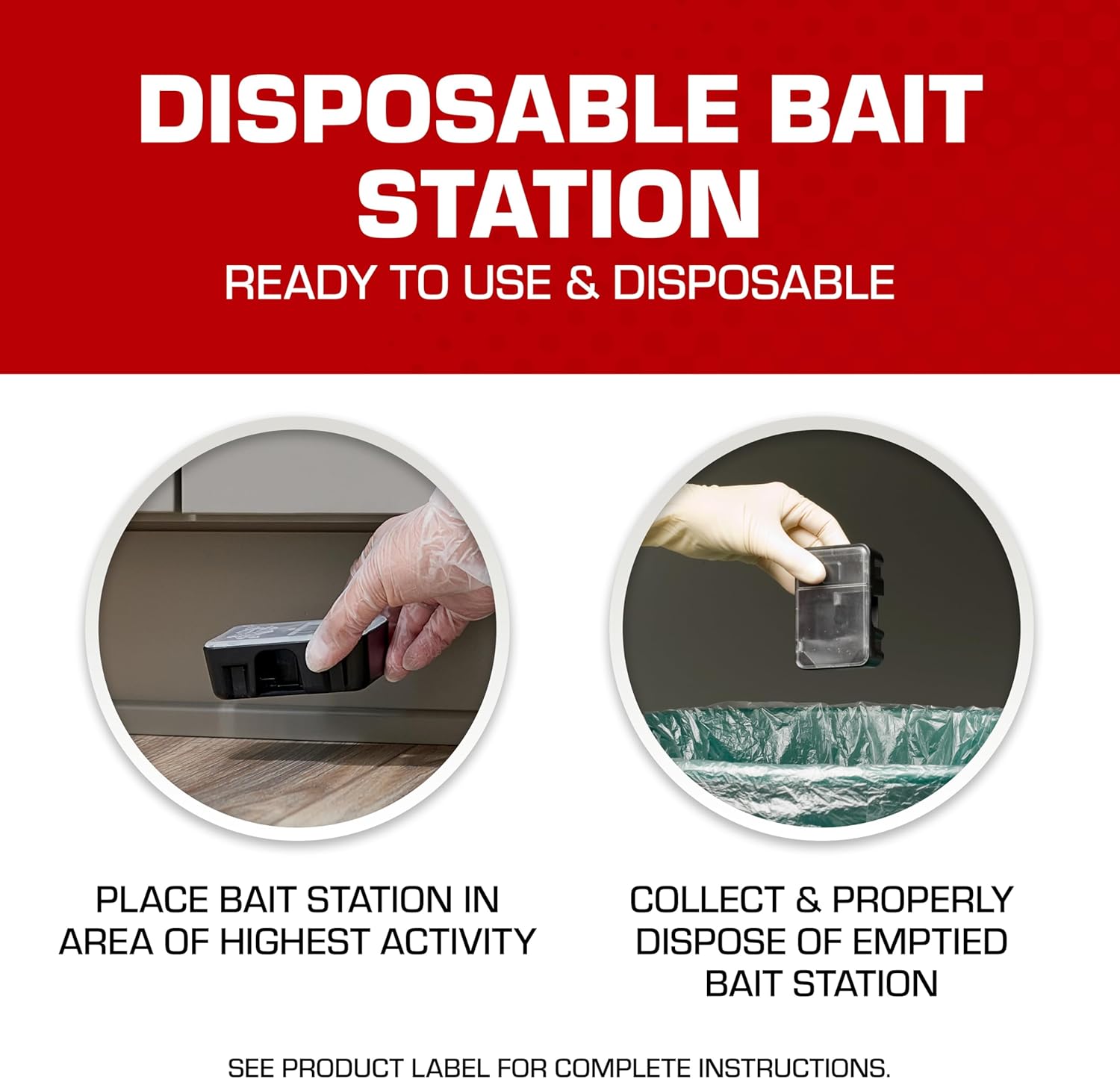 Tomcat Disposable Mouse Killer, Child-Resistant - 4 Stations - Independence Day Tomcat