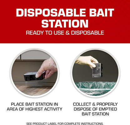 Tomcat Disposable Mouse Killer, Child-Resistant - 4 Stations - Independence Day Tomcat