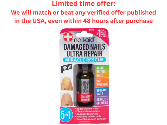 Nail-Aid 5-in-1 Multi-Repair Reduces Discoloration 15ml | Best Clearance Sale Nail-Aid