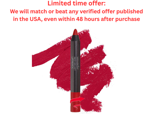 Mirabella Velvet Lip Crayon - Matte Lipstick & Liner, Best Clearance Sale Mirabella