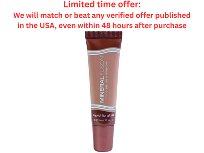 Mineral Fusion Lip Gloss 0.37oz Delicate Moisture Formula Best Clearance Sale Mineral Fusion