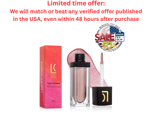 Lucky Chick Shimmer Eye Glitter Gel – Natural, Blendable, For Independence Day Lucky Chick