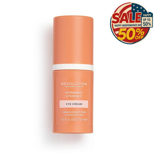 Revolution Skincare Vitamin C Eye Cream 0.5fl.oz, Dark Circles, Independence Day Revolution