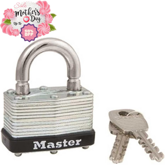 MasterLock 500KABRK Padlock with Breakaway Shackle Steel | For Mother's Day Gift Master Lock