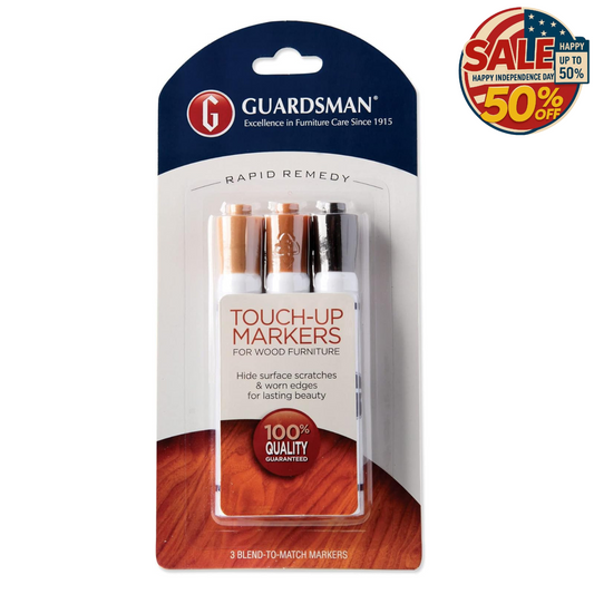 Guardsman Wood Furniture Markers, Scratch Repair Kit, 3 Colors Independence Day Guardsman