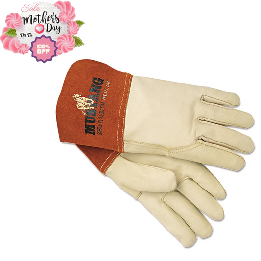 MCR Safety Mustang MIG/TIG Leather Welding Gloves - Large - Mother's Day Sale Y Pay More