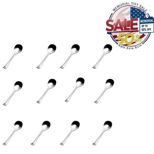 Bon Chef S3201 Bouillon Spoon – Stainless Steel 12-Pack, Best Memorial Day Sale Bon Chef