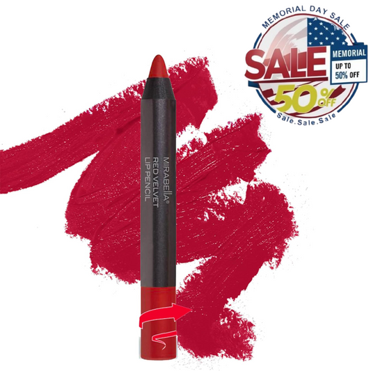 Mirabella Velvet Lip Crayon - Matte Lipstick & Liner | Best Memorial Day Sale Mirabella