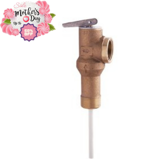 Watts L100XL 3/4" 150 PSI T&P Relief Valve Long Shank | Best Mother's Day Sale Y Pay More