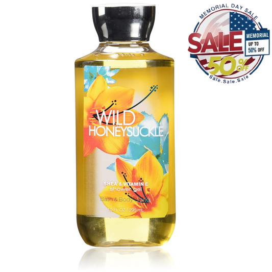 Bath & Body Works Wild Honeysuckle Shower Gel 10 oz  – Best Memorial Day Sale Bath & Body Works