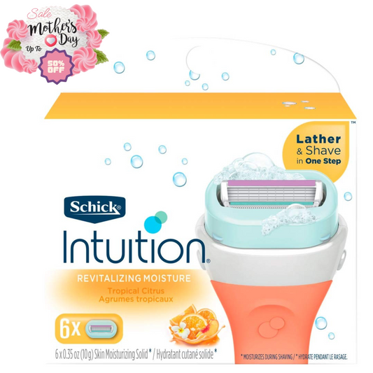 Schick Intuition Moisture Razor Blade Refills 0.35oz 6x 1 Pack|Mother's Day Sale Schick