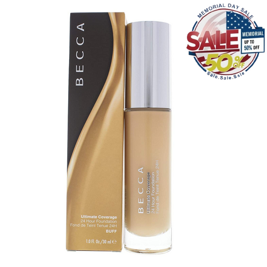 Becca Oil-Free Full Coverage Foundation Buff 1.01oz | Best For Memorial Day Sale BECCA