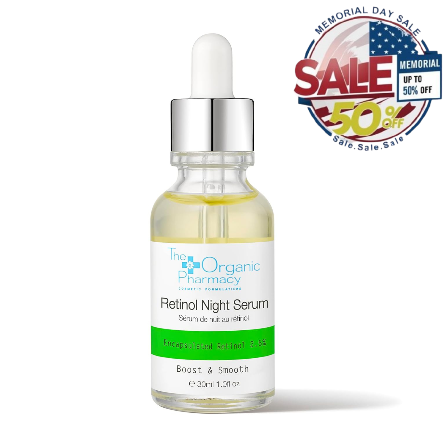 The Organic Pharmacy Retinol Night Serum – 30ml Encapsulated, Memorial Day Sale The Organic Pharmacy