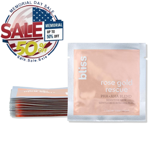Bliss Rose Gold Rescue Daily Peel – Smooth Skin, Wrinkles, For Memorial Day Sale Bliss