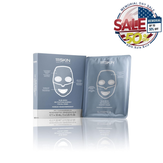111SKIN Sub-Zero De-Puffing Facial Masks Set of 5 | Perfect Memorial Day Sale Y Pay More