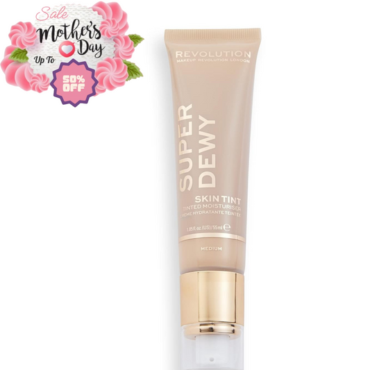 Makeup Revolution Superdewy Tinted Moisturiser Medium 55ml | Perfect Easter Gift Makeup Revolution