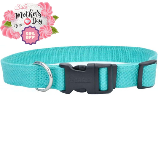Coastal Adjustable Dog Collar New Earth Soy Fibers, 3/4" x 12" 18" |Mother's Day Coastal