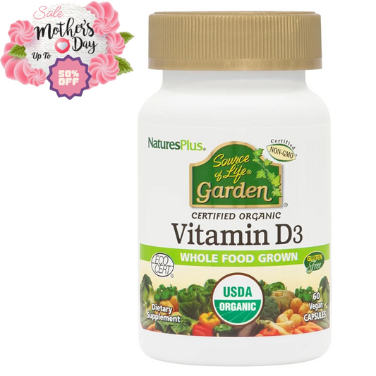 Nature's Plus Vitamin D3 Vegan Capsules, Immune Support | Best for Mother's Day Natures Plus