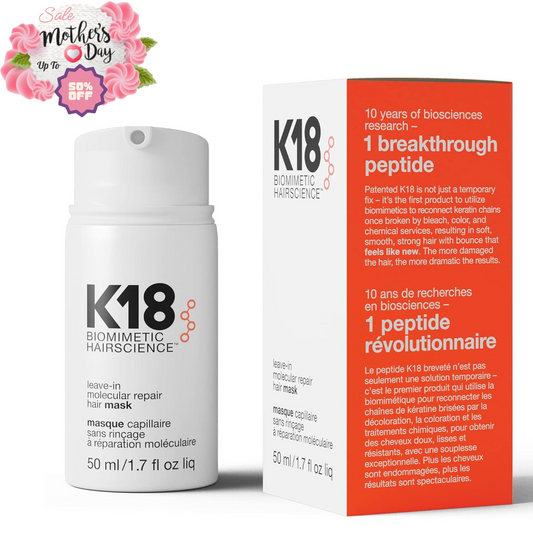 K18 Leave-In Hair Mask Repairs Dry & Bleached Hair | Perfect Mother's Day Gift K18 Hair
